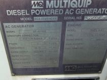 2015 Multiquip DCA25SSIU4F Generator Set